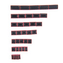 35PCS Dip Switch Kit 1 2 3 4 5 6 8 Way Toggle Switch Red Snap Switches Each  OZ