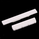 Set of Guitar Cattle Bone Slotted Saddle Nut for Ukulele Uku Uke Replacement