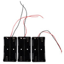 3 Pcs Black Battery Storage Box Holder for 3.7V18650 Batteries N8A9