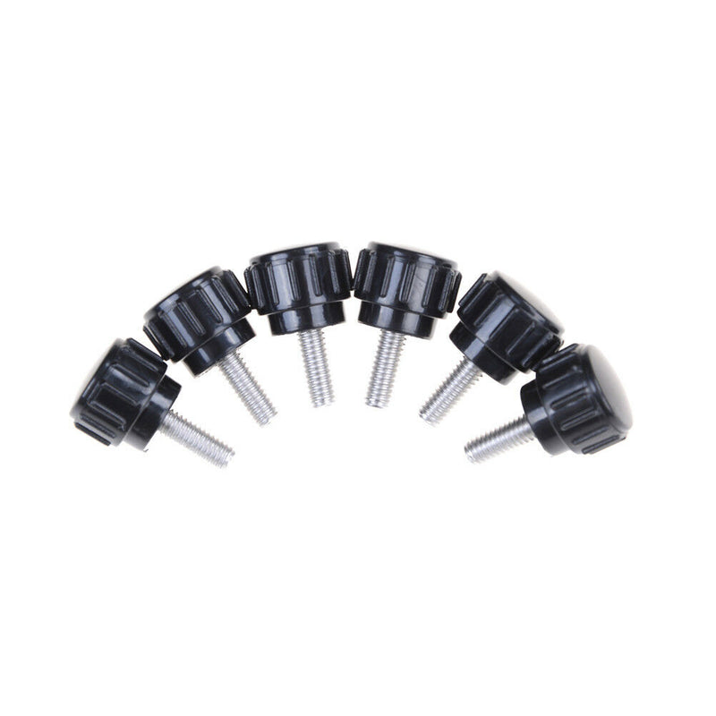 6pcs M4x10 Threaded Knurled Thumbscrew Grip Knobs Screw made in china  SR BX