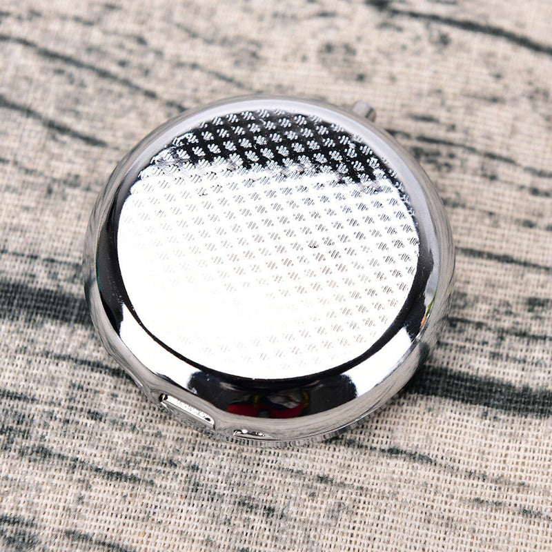 Metal Folding Pill Case Medicine Organizer Pill Box Makeup Storage Container TO