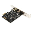 PCI Express to USB3.1 Type-C +USB 2.4A Fast Charging Expansion Card