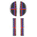 4 PCS Carbon Fiber Door Handle Cover Trim Fit for Mini Cooper F54 F55 F60