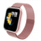 Smart Bracelet Women Men Heart Rate Monitor Call Reminder Smart Watch Pink