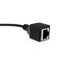 3.5mm Audio Male to RJ45 Socket Ethernet Adapter Short Cable CAT5 CAT6 Extender