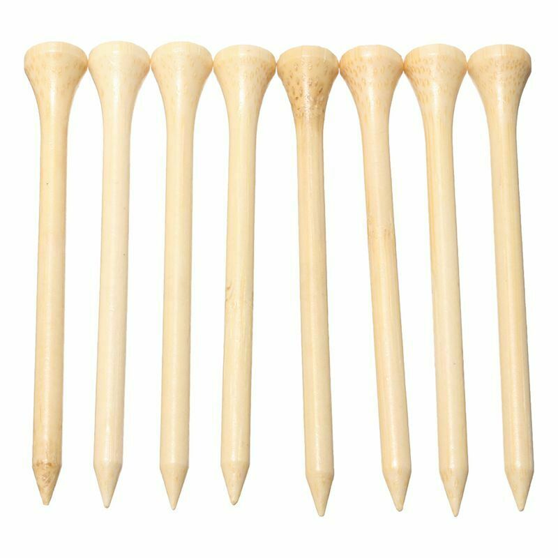 100x Burlywood Wooden Professional Golf Tees 83mm 3 1/4 inch Length Golfer