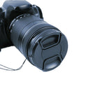 Durable 52 mm Front Lens Cap Center Snap on Lens cap for Nikon + Leash  LJ