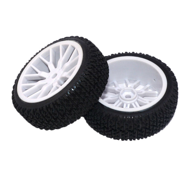 2x 1/16 Rally Tire  Car Tires Buggy Tyre Pull Rally Wheel For Car