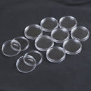 10Pcs 25mm Applied Clear Round Cases Coin Storage Boxes Capsules Holder LJ