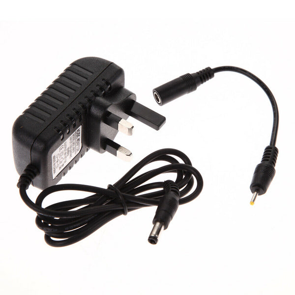AC 100-240V Converter Adapter DC 5.5x2.5MM+2.5X0.7MM 6V 1A Charger UK Plug A#S
