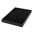Velvet 65 Rings 7 line Slot Box Display Storage Case Tray Holder Black