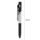 Multifunctional Ballpoint Pen Folding LED Light Phone Holder Pen (Black