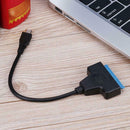 USB3.1 Type-C Port to 7+15Pin 2.5inch SATA HDD SSD Converter Adapter Cable