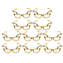 10x Bee Party Glasses Honeybee Eyeglasses Costume Dressing up Costume Props