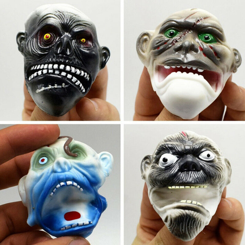 1PC TPR ghost masks finger puppet kids toys gift hand puppet Halloween props LJ