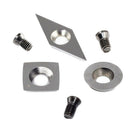 3Pcs Tungsten Carbide Cutters Inserts Set For Wood Lathe Turning Tools(Incl F5S6