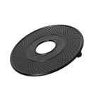 Round Shape Cast Iron Teapot Trivet Black Metal Teapot Hot Pan Holder 12cm