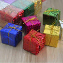 6pcs Christmas Ornaments Accessories Color Pendant Bubble Small Gift Pack