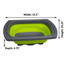 Collapsible Over the Sink Colander / Strainer, Green