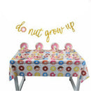 Donut Time Plastic Banquet Tablecloth 110 x180cm 1st Birthday Party Decoratio OZ