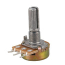 One Linear Type 3 Terminals Rotary Taper Potentiometer 20K Ohm 5 Pcs Q8T5