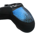 Camo Blue Game Controller Gamepad Skin + Thumb Stick Grips Cap for PS4