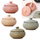 Ceramic Ashtray Cigarettes Ash Holder with Lid for Indoor / Outdoor Use