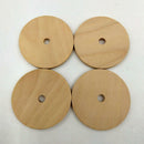 50pcs Wooden Round Unfinished Blank Wedding Christmas Party Gift Tags 40mm