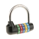 Security Padlock 5 Dial Code Combination Lock for Traveling Suitcase -Black