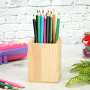 Creative Wooden Pen Holder Candlestick Tabletop Ornaments Offices Organizer