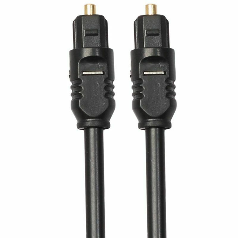 1m Fiber Optic TOSLink Digital Audio Cable Male to Male Lightweight and Fle J5E8