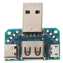 USB Adapter Board Male to Female Type-c Micro USB to 2.54mm 4P Converter Adapte-