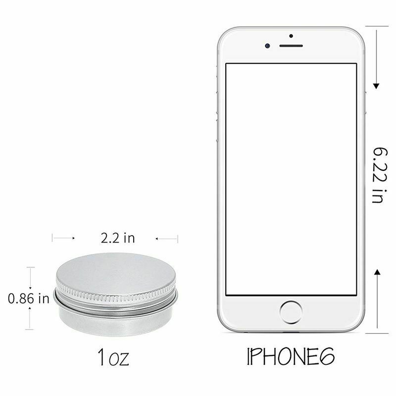 Pack Of 40 Screw Top Round Aluminum Tins Cans - Aluminum Screw Lid Round Ti Z1Q9