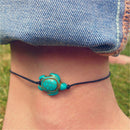 Women Boho Turquoise Turtle Ankle Anklet Bracelet Foot Chain Beach Jewelry TO