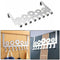 Stainless Steel Over Door Hanger 8 Hooks for Clothes Coat Hats Holder Ra YVC