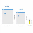 Premium Vacuum Bag, 6 Pack Vacuum Bag Clothes include Air Pump for travel,  D7M3