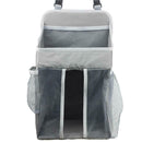 Baby Crib Hanging Bags Portable Bedside Organizer Storage Bag Box (Grey)
