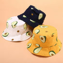Parent-Child Hat Small Fresh Literary Avocado Fisherman Hat Women Summer Ou