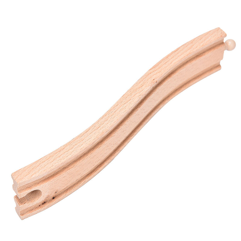 1 Pcs Wooden Train Big S Track Railway Accessories Compatible All Major BrandsLJ