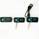 X6 Wireless Bluetooth 4.0 3.5mm AUX Audio Stereo Musician Car Receiver A AVP