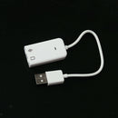 USB 2.0 Virtual 7.1 Channel Audio Sound Surround Card Adapter For MacOS Vista