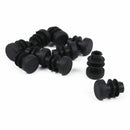 10 Pcs Black Plastic 12mm Pipe End Blanking Caps Bung Tube Tubing Insert Ro W4O7