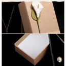 Retro Kraft Paper Jewelry Box Ring Necklace Earrings Jewelry  Box Elegant  Favor
