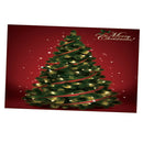 Christmas Tree Snowy Sky Wall Art Hanging Tapestry Dorm Bedspread Decor A
