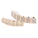 2Pcs Grill Set Hip Hop Grills Top Bottom Bling Mouth Teeth Caps Hip Hop