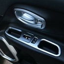 for Jeep Renegade 2014-2017 2018 2019 ABS Matte Window Switch Armrest Cover E3F2