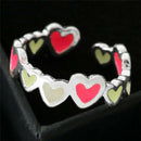 Luminous Ring Love Heart Ring Glow In The Dark Adjustable Ring Open Finger Ri ME
