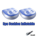 2Pcs Spa Cushion Inflatable Hot Tub Jacuzzi Booster Seat Back Pad Suction Up