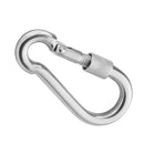 4x Carabiner Screw Lock Hammock Hanging Buckle Keychain Camping Travel Swing