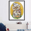 Cartoon Owl Chef Stamped Cross Stitch Kit Lovely DIY Art Crafts & Sewing